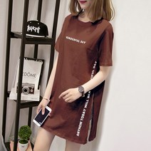 베씨 여성용 원더풀데이 롱 반팔 티셔츠