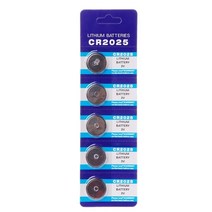 5PCS 단추 건전지 CR2430 CR1225 CR2025 CR2032 CR2450 CR1632 리튬 동전 세포 LM1632 전자 시계 장난감 원격, 4.CR2025