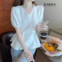 KARRA 엠보싱블라우스_A0663M