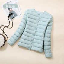 겨울 여성 코트 2022 다운 재킷 용 라운드 넥 웜 라이너 짧은 얇은 섹션 대형 재킷 가을 용 칼라리스