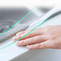 초강력 실리콘 단면 투명 방수테이프 주방 실내 실외 (5M), 카본(0.5T두께), 70mm5000mm, 1개