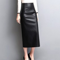 가이아 여성 H라인 롱스커트 양가죽 치마 빅사이즈 10대20대30대40대