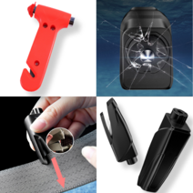 차 유리깨는 도구 망치 차량용 유리창 창문 깨기 부시기 침수 비상 탈출 탈출용 휴대용 비상용 안전 벨트 절단 키트 절단기 차량 세이프 해머 유리 파쇄기 자동차 파괴기 파괴 파손, 미니안전망치