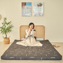 하이랩 꿀잠 토퍼 매트리스 프리미엄 11cm 침대 바닥 국내산 (폴리/누빔)커버