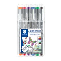 스테들러 피그먼트 컬러 라이너 0.3mm 6색 세트