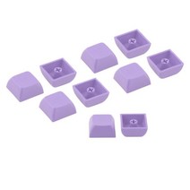 10x PBT 키 캡 세트 체리 MX 스위치 용 DIY 교체 부품 게임 애호가, 2x2x8.5mm, 보라색