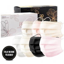 [100매] 국민 일회용 컬러 덴탈 마스크 대형 비말차단 국산 베이지 블랙 코랄 연핑크, 국민 일회용 마스크 화이트 대형 100매