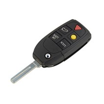 OkeyTech-새로운 교체 4/5 버튼 원격 플립 접이식 자동차 키 케이스 셸 커버 볼보 XC70 V50 V70 S60 S80 C, 05 5 Buttons with Blade