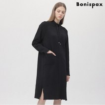 보니스팍스 스트링 하이넥 롱 니트 원피스-MF93KO012