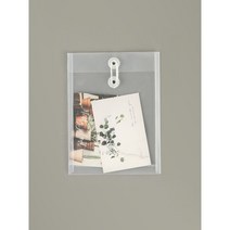 투명 단추 봉투 PP 하도메 서류 A5 세로형, A5 봉투_세로형