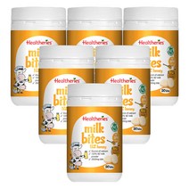 헬써리즈(Healtheries) 헬써리즈 밀크 바이트 (칼슘) 츄어블 - 뉴질랜드 허니맛 50정 X 6개, 300정, 1세트