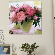 ia966-아크릴액자_금전운의모란꽃화분모음(중형), 4.풍요