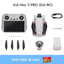촬영드론 촬영용 고급 카메라 droneDJI-미니 3 프로/미니 프로 (DJI RC) 드론 실제 수직 촬영 4K/60fps 비, 09 (DJI RC) with 256G