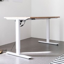 아씨방 아씨방가구 심플 USB 전동식 높이조절책상 140cm, USB 높이조절 책상 메이플