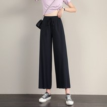 로로스키니 여자 와이드 9부 냉장고 바지 여름 아이스 쿨 팬츠