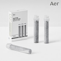 아에르 워터솔루션 콰트로 샤워기 헤드 필터, 카본 ACF 필터 (3개입)