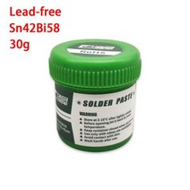 납땜용 SMD IC PCB 압출기 플럭스 신형 솔더 페이스트 아이폰 호환 수리 용접 플럭스용, Sn42Bi58-30g