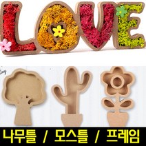 [아트랄라]나무틀/모스틀/원목틀/스칸디아모스프레임/액자, 화분의 꽃 프레임