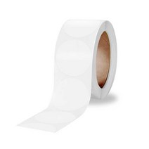 서후네 [1롤+1롤] 투명 PVC 다용도 밀봉 테이프 25mm 원형 포장 봉인 스티커, 25mm-2롤(1000p)