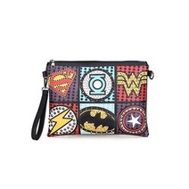 [프롬슈] 스퀘어 히어로패턴 빅클러치백 크로스 여자숄더백
