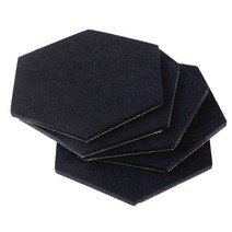 흡음재 흡음제 방음재 방음제 흡음패널 방음패널LETAOSK 5pcs 육각 펠트 벽 스티커 보드 장식 벽화 장식 다목적 크리 에이 티브 시트 패널 홈 거실 키즈 룸 린업, 검정