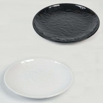 스톤스타일 원형 멜라민 앞접시 반찬그릇 반찬접시 1p, 골든원형접시 흑스톤 DS-6651