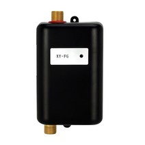온수히터 히터봉 전기 온수 보일러 온수기 3800W 순간 미니 탱크 없는 온수기 빠른 난방 주방 욕실, 03 black_02 Eu 플러그