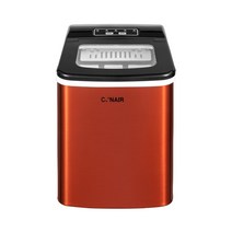 업소용제빙기 30kg 50kg 대형 투명얼음 가방 캠핑용 사각얼음 카페생태 아이스 메이커 작은 우유 차 가게 바 테이블 바 스퀘어 아이스 메이커, 공기 냉각, 수동 물 주입, 빨간색