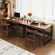 2인용 스터디 슬림책상 더블 공부방 쌍둥이책상, G