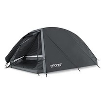 ATTONER 1-2인용 돔 초경량 캠핑 방수 컴팩트 텐트, 1인용 - 그레이