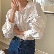 코코블랑 / 엘린 아일렛 빅카라 블라우스