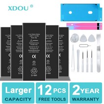 배터리 고용량 전화 iphone 호환5S 5 6S 6 7 8 Plus X SE SE2 XR XS 11 12 13 Mini Pro Max 교체 용 4 4S 도구, [08] For iphone 호환6s