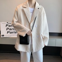 정장 코트 블루 OVERSIZE 양복 남자 봄가을 디자인감각 냉담 무드 남성의류 고퀄리티 건달카리스마 3839238276
