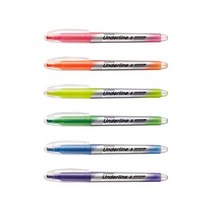 형광펜 언더라인S 문화연필 분홍형광펜 세트 형광볼펜 학용품 필기도구 형광필기 암기펜 형광펜세트 형광팬슬 야광펜 붓펜 문구사이트 필기류 수업용 학습준비 문구점 문구도매 언더라인S 문화연필, 본상품