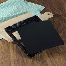 [ILLU]논스틱 양면코팅 밑면 분리형 사각 타르트틀 소 타르트팬 만들기 빵틀 몰드 오븐 파이 베이킹 호두 타르트 구움과자 가정용 구이판 킹용 킹판_hAeEA, ff본상품ff, 무◇옵션