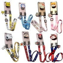 갤럭시 온7 2016 (G610) 핸드폰 케이스 (캐릭터 목걸이 + 스마트톡 + 투명 젤리) 세트 스트랩 거치대 실리콘 방탄 크로스백 틱톡 그립톡