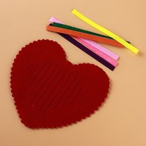 몬테소리 교육용 DIY 직조 천 장난감 신제품 조기 교육 완구 수학 보조, [12] Diy heart