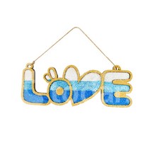 5인세트 복지회관 돌봄교실 공예체험 LOVE 레터링 행잉걸이 만들기 노인대학 집콕놀이, 금빛