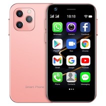 핸드폰 싸게 사는 법 soyes xs12 저녁 식사 미니 4g lte 스마트폰 3gb 64gb android 9 0 wifi mobile phone hotspot pocket, 16GB tf 카드 추가, 3GB 32GB 핑크