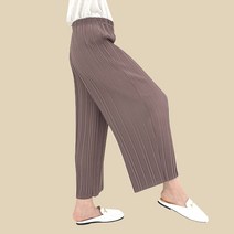 여성 플리츠 바지 주름 옷 밴딩 와이드 통바지 편한 엄마바지 중년여성 몸빼 골지 고무줄 국산