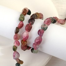 [5484-18]원석 조약돌 약6x8mm 투어마린 반줄(약19cm)