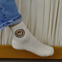 스마일 글리터 골지 데일리 나잇 삭스