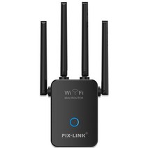 와이파이에그 휴대용와이파이 lte 라우터 데이터에그 PIXLINK 2.4 GHz WIFI 신호 증폭기 300M 무선 리피터 인터넷 확장기 범위 부스터 네트워크 802.11n/G/B, 02 Black_02 UK plug