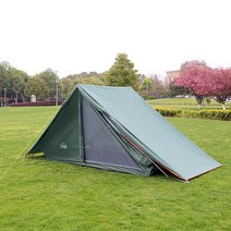 2인용 캠핑 삼각 텐트 외부 플라이 간편설치텐트