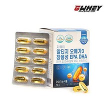 지웨이 알티지 오메가3 장용성 EPA DHA 1200mg x 60캡슐, 지웨이 오메가3 1200mg x 60 캡슐 3