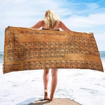 당구대 당구 다이 주기율표 수영장 타월 원소 빠른 건조 흡수성 욕실 목욕 여행용, 13+H50xW100cm