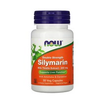 나우 푸드 더블 스트렝스 실리마린 300mg 50 캡슐 밀크씨슬 민들레 아티초크 효능 효과, 50캡슐, 1개