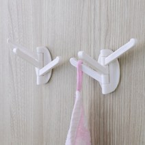 2P 부착형 앞치마걸이 벽에거는옷걸이 사무실가방걸이 붙이는 마스크걸이대 외투 보관, 기본, 기본