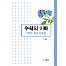 수학의 이해 : 벡터와 행렬 대수편, 김웅용 저, 영민