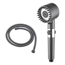 ZCD Rvs 이발소 호텔용 핸드헬드 샤워 헤드 드릴 없음 욕실 샤워 헤드, 25cmx7.5cmx6cm, 플라스틱, 2개